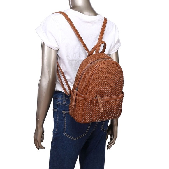 Womens Backpack Purse, Woven - Picture 3 of 3